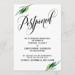 Grüne vertagte Hochzeitsankündigung Einladung