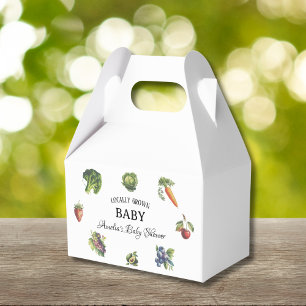 Grüne Vintage-Gemüse-Lokal-Ernte-Baby-Party Geschenkschachtel