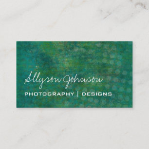 Grüne Vintage Geschäfts-Karten Visitenkarte