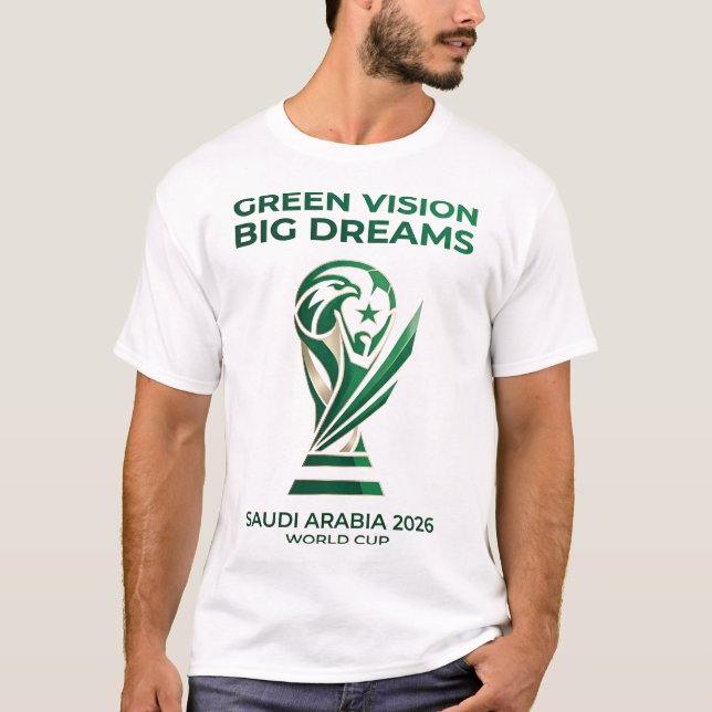 Grüne Vision große Träume T-Shirt (Vorderseite)