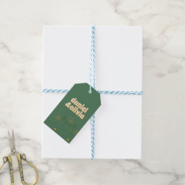 Grüne Vosvos Minimale Hochzeit Geschenkanhänger