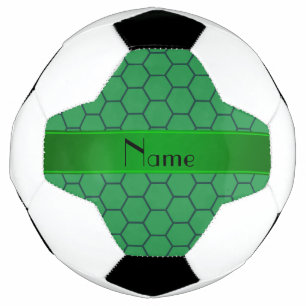 Grüne Wabenrübe mit personalisiertem Namen Fußball