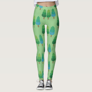 Grüne Wälder Bäume Thunder_Cove Leggings