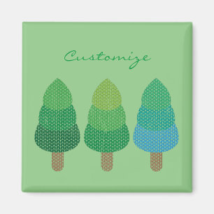 Grüne Wälder Bäume Thunder_Cove Magnet