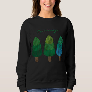 Grüne Wälder Bäume Thunder_Cove  Sweatshirt