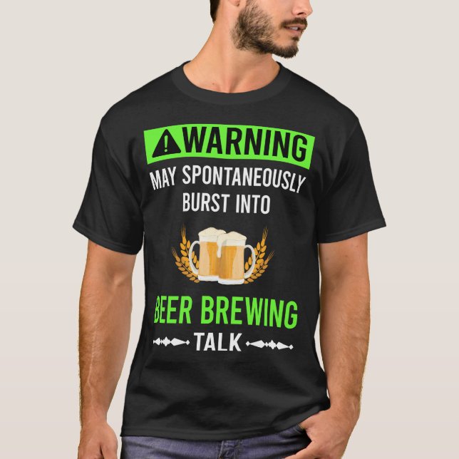 Grüne Warnbierbrauerei T-Shirt (Vorderseite)