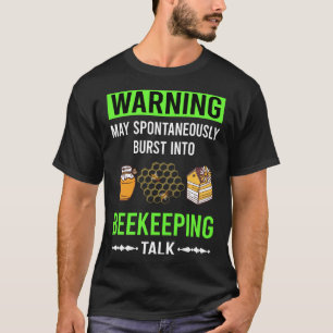 Grüne Warnung Imkerei Imker Bienenzucht T-Shirt