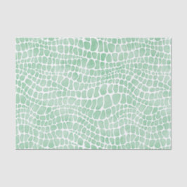 Grüne Wasserfarbe Krokodile Haut Seidenpapier