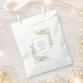 Grüne Wasserfarbenfolie Personalisiert Geschenktütchen