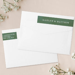 Grüne Wasserfarbenhochzeit