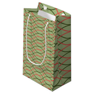 Grüne Waves Kleine Geschenktüte
