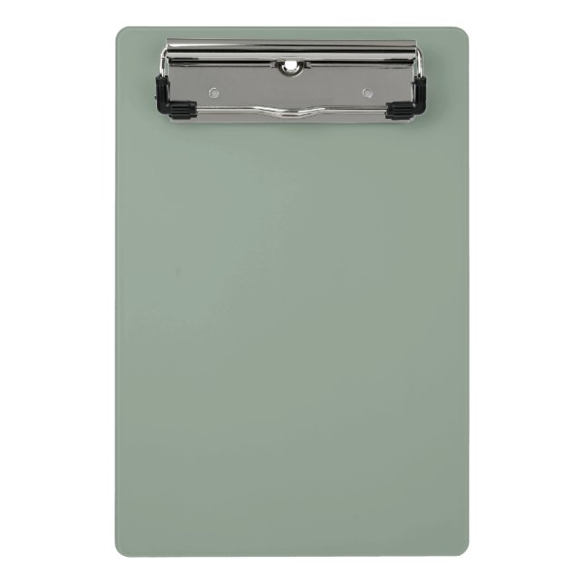 Grüne weiche Pastellfarbe Farbe Mini Klemmbrett (Vorderseite)