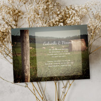 Grüne Weiden Ranch Hochzeit retten Datum