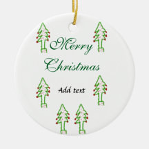 Grüne Weihnachtsbaum Rote Kirsche frohe Weihnachts