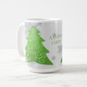 Grüne Weihnachtsbaum-Tasse Kaffeetasse