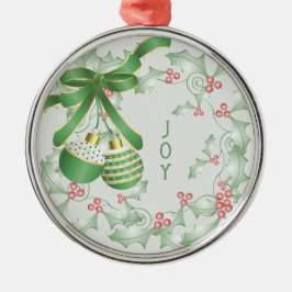 Grüne Weihnachtsbäume von Holly Light Pink Ornament Aus Metall
