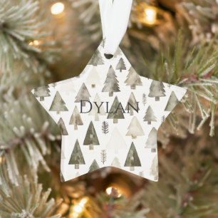 Grüne Weihnachtsbaumen Ornament