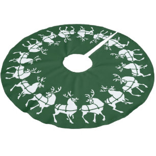 Grüne Weihnachtsbaumkunst-Dekoration Polyester Weihnachtsbaumdecke
