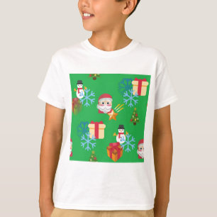 Grüne Weihnachtsemoji T-Shirt