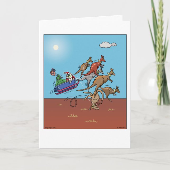 Grüne Weihnachtskarte Feiertagskarte (Vorderseite)