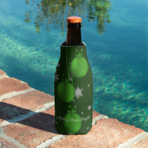 Grüne Weihnachtsschmuck Flasche Cooler Flaschenkühler