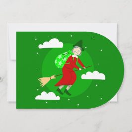 Grüne Weihnachtsweihe, bevor sich ein Broomrider S Einladung