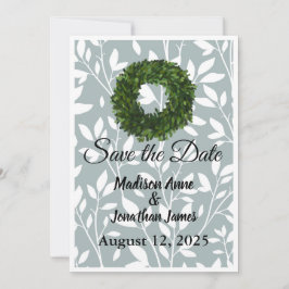 Grüne Weinrebe Leaf Bauernhof Weide Land Save The Date