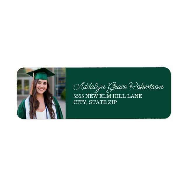 Grüne weiße Graduationsklasse 2025 (Vorne)