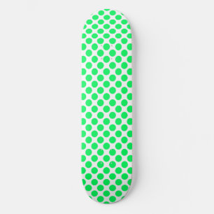 Grüne Weiße Tupfen Skateboard