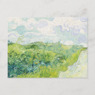 Grüne Weizenfelder, Auvers (1890) von Van Gogh. Postkarte