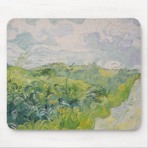 Grüne Weizenfelder - Van Gogh - c1889 Mousepad