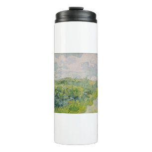 Grüne Weizenfelder - Van Gogh - c1889 Thermosbecher