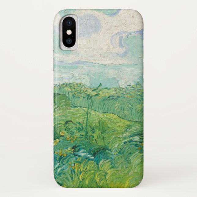 Grüne Weizenfelder Vincent Van Gogh Kunstkunst Case-Mate iPhone Hülle (Rückseite)