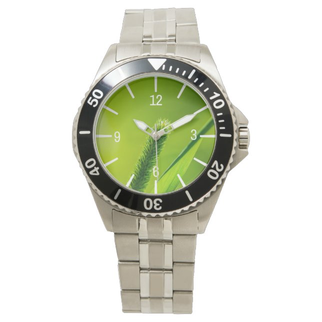 Grüne Welt Armbanduhr (Vorderseite)