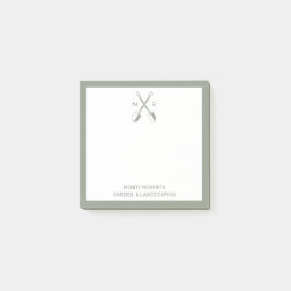 Grüne Werbeplakate für Werbeartikel Post-it Klebezettel