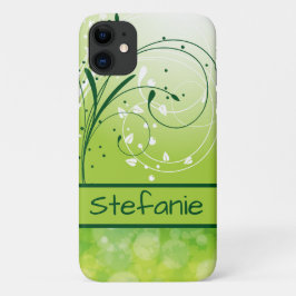 Grüne Wirble Blätter Brokeh Case-Mate iPhone Hülle