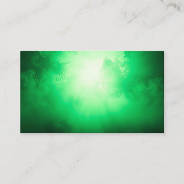 Grüne Wolken Visitenkarte (Vorderseite)