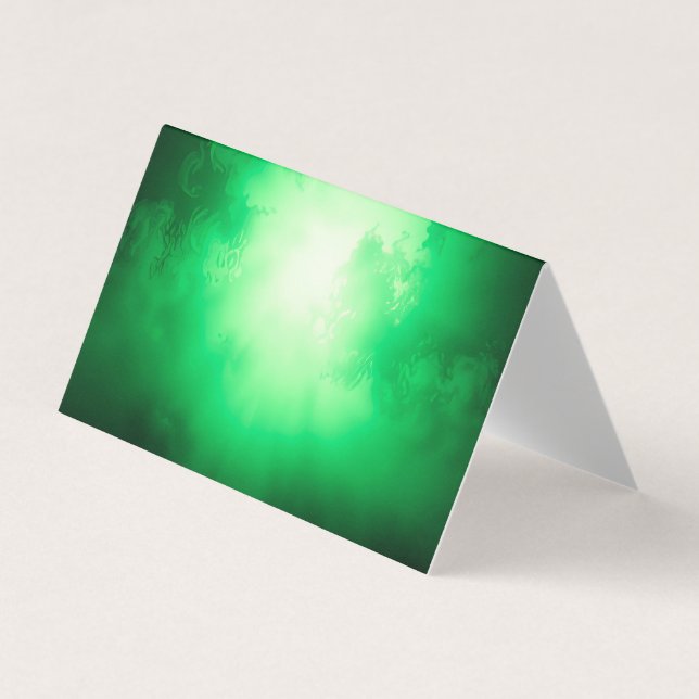 Grüne Wolken Visitenkarten (Vorderseite)