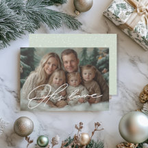 Grüne Wunder seiner Liebe Weihnachtskarte Instant 