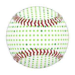 Grüne Zickzack Punkte Baseballs