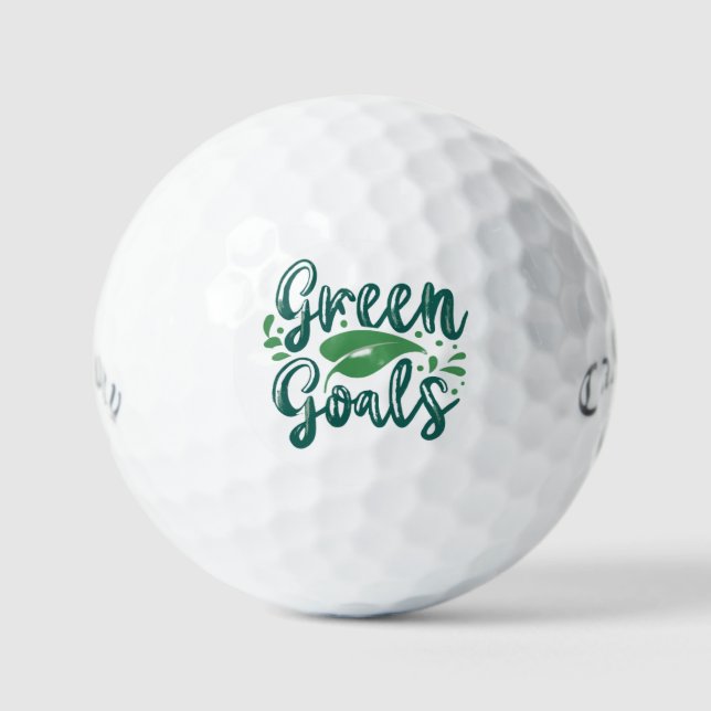 Grüne Ziele Golfball (Vorderseite)