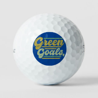 Grüne Ziele Golfball