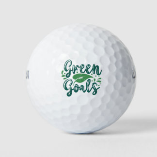 Grüne Ziele Golfball