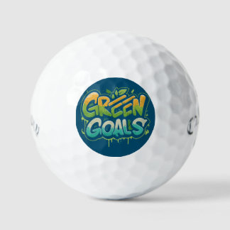 Grüne Ziele Golfball