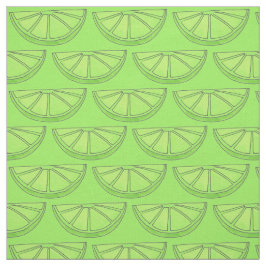 Grüne Zitrusfrüchte Limone Slice Wecken Stoff