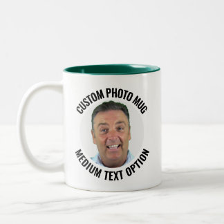 Grüne Zweifarbig Personalisierte Fototasse mit Mit Zweifarbige Tasse