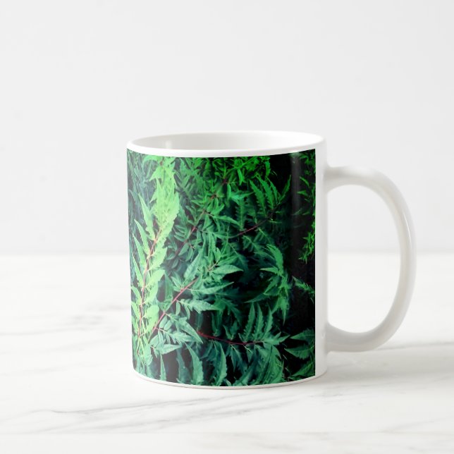 Grüne Zweige Kaffeetasse (Rechts)