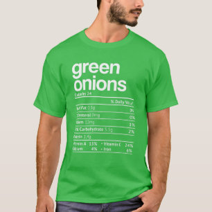 Grüne Zwiebeln Ernährung Fakt Witziger Erntedank T-Shirt