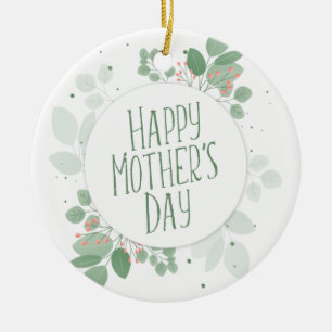 Grünen Blätter der Mutter Kranz Ornament
