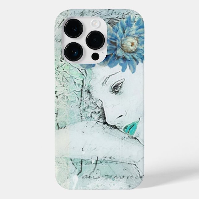 Grünen Mädchen schlafen Case-Mate iPhone 14 Pro Hülle (Rückseite)